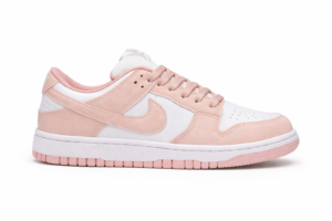 Dunk Low Branco/Rosa