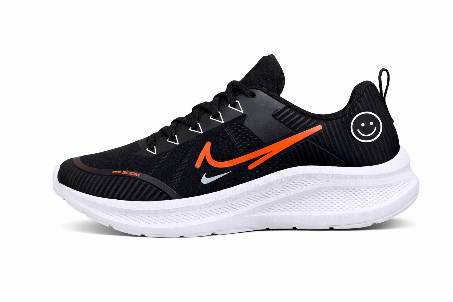 Tenis Adulto NK Neon Preto/Laranja