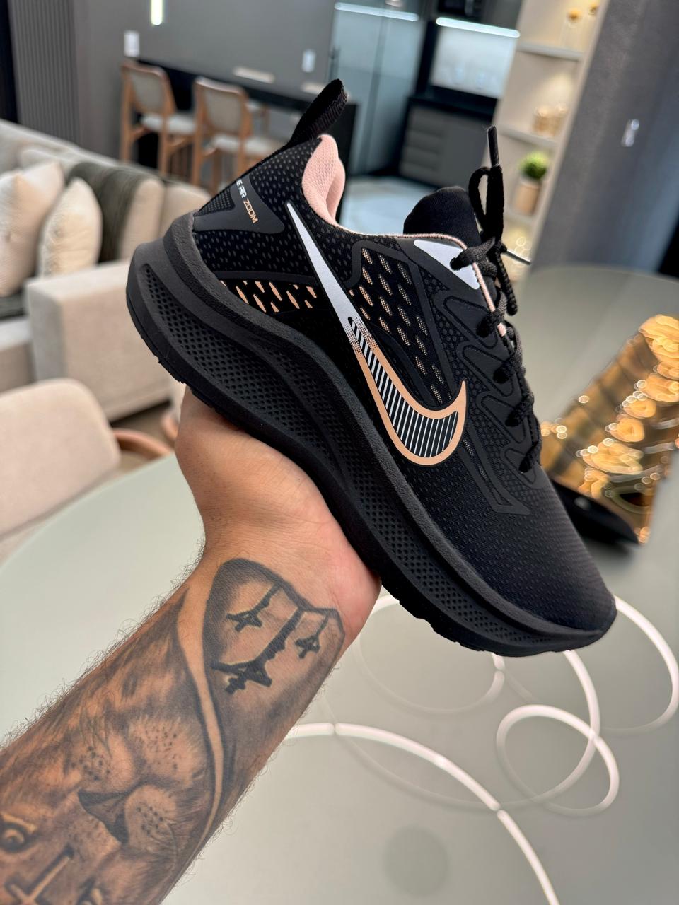 Tenis Adulto NK Preto/nude - Imagem 2