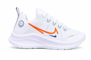 Tenis Adulto NK Neon Branco/Laranja