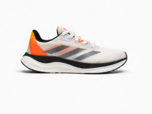 Adizero boston 12 - Branco/preto/laranja