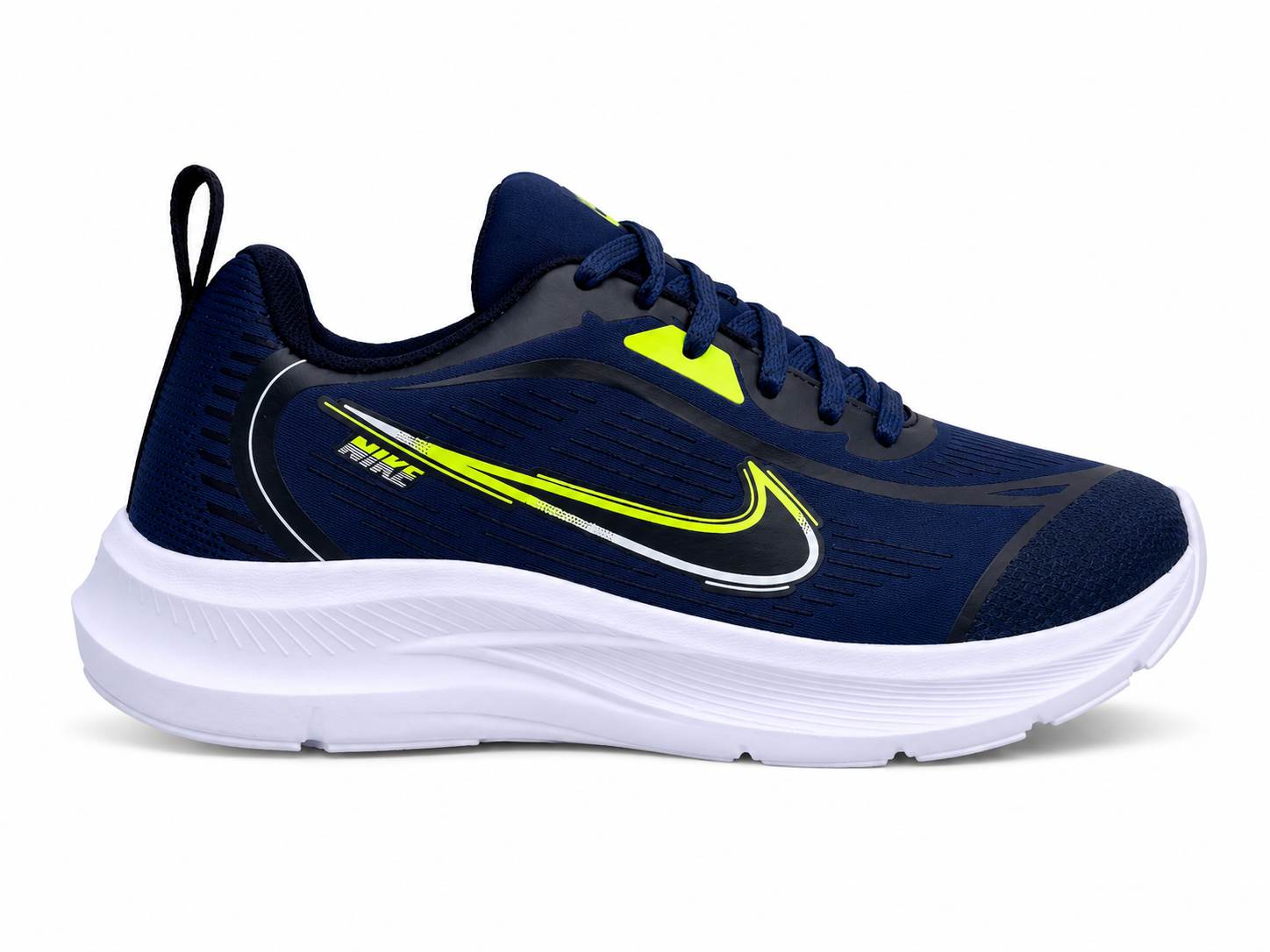 Tenis Adulto NK Running Azul/verde
