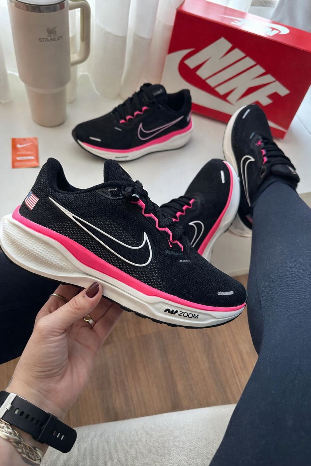 Nk Pegasus 41 - Preto/Branco/Pink - Imagem 2