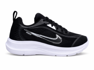 Tenis Adulto  NK Running Preto/Branco