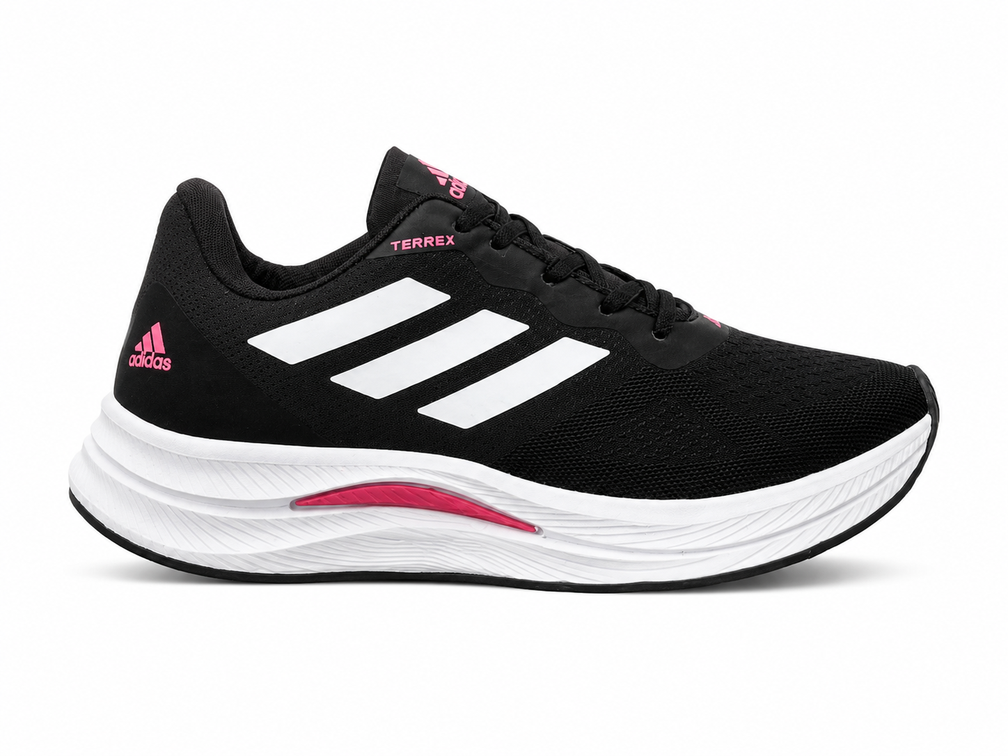 Tenis Adulto ADDS Preto/Branco/pink