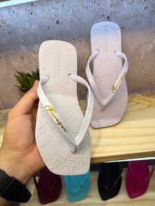 Chinelo Dedo Floresça Fem - Branco