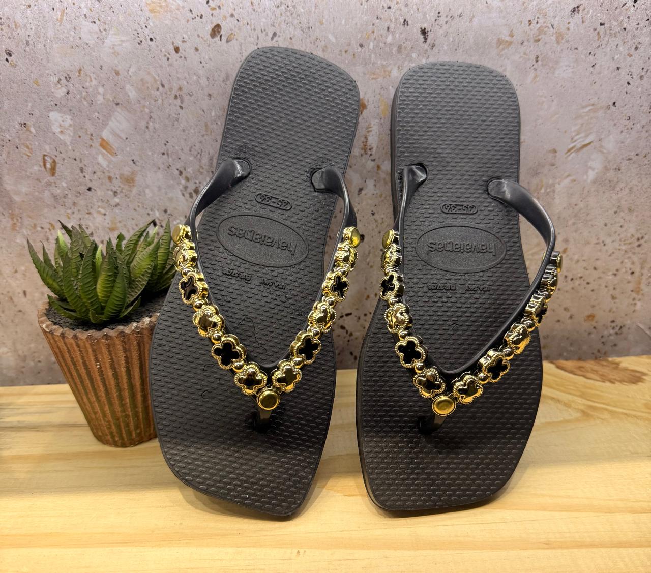 Chinelo Dedo Havaianas Fem - Preto