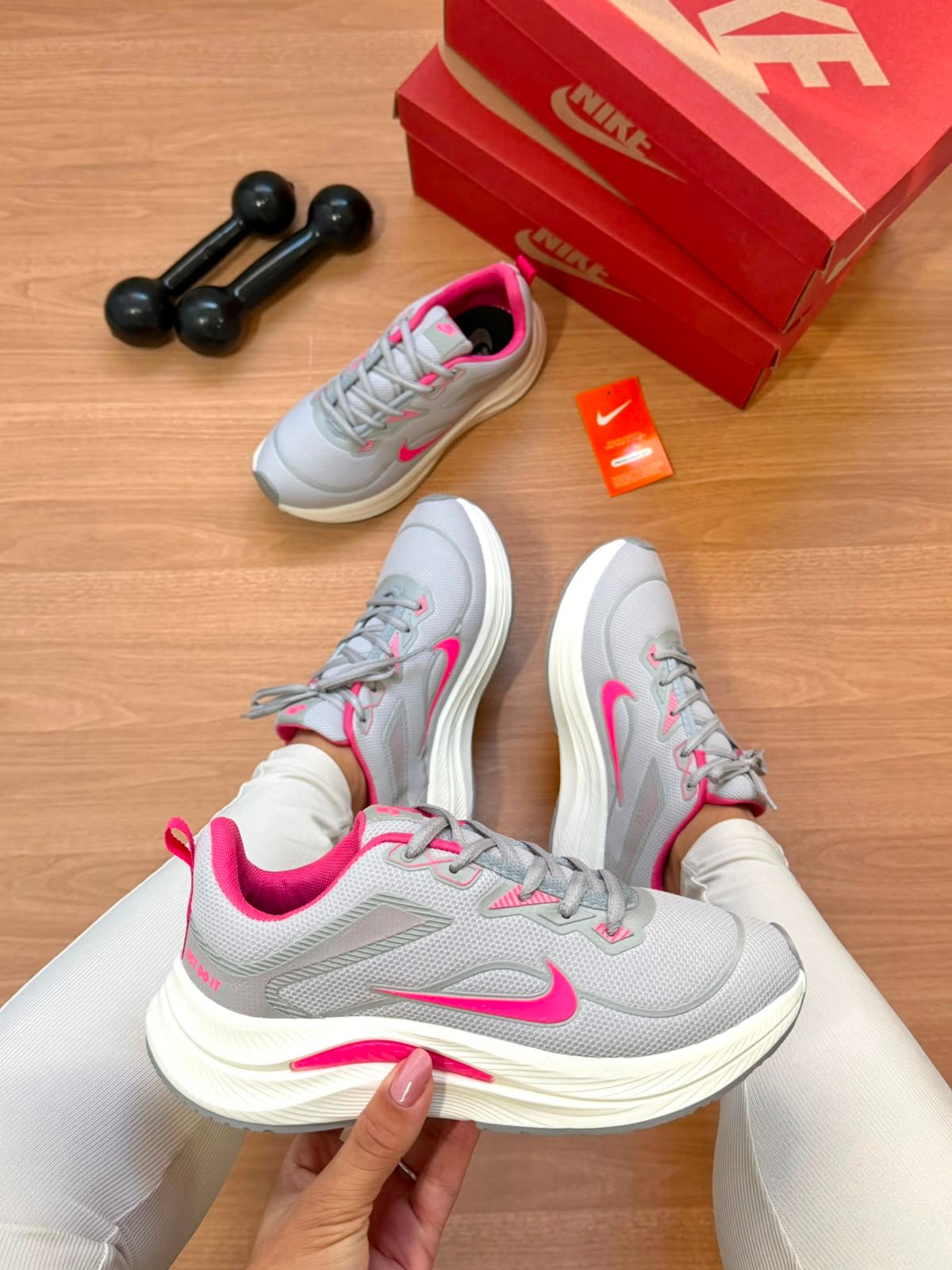 S19 JUST DO IT - Cinza/pink - Imagem 2