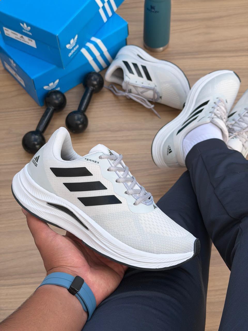 Tenis Addas Adulto Branco/Preto (1 linha) - Imagem 2